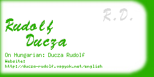 rudolf ducza business card